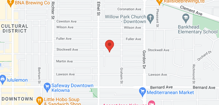 map of 947 Stockwell Avenue